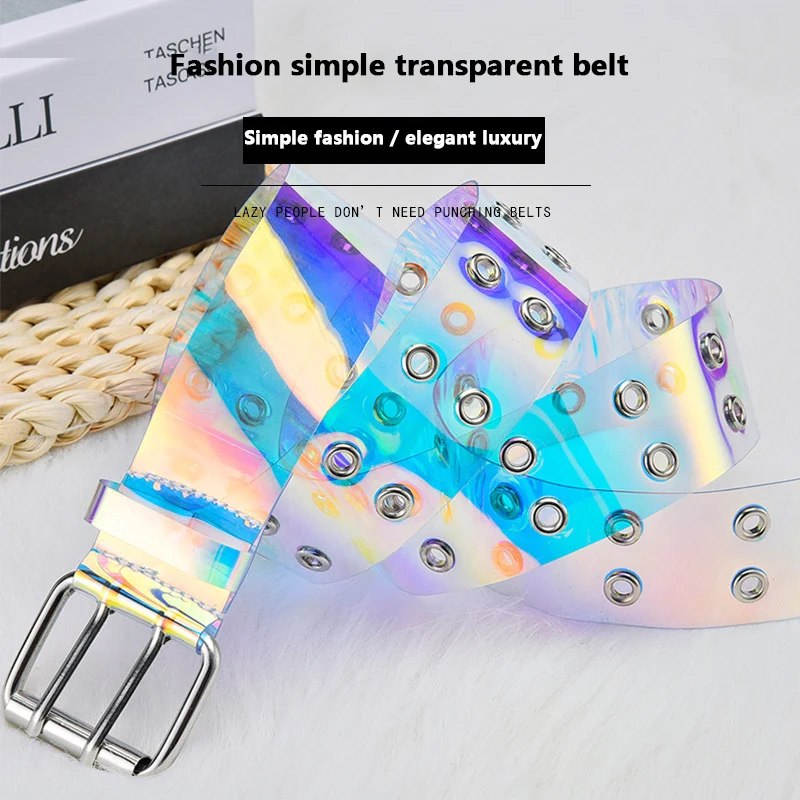 Women Fashion Transparent Laser Belt Wide Waist Band Metal Buckle Dress Pants Waistband New Style 2021
Women Fashion Transparent Laser Belt Wide Waist Band Metal Buckle Dress Pants Waistband New Style 2021