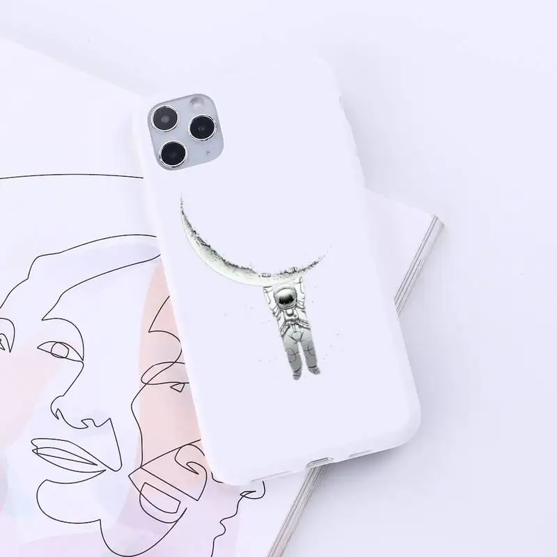 Black White Moon Stars Space Astronaut Phone Case Candy Color for iPhone 6 7 8 11 12 s mini pro X XS XR MAX Plus
Black White Moon Stars Space Astronaut Phone Case Candy Color for iPhone 6 7 8 11 12 s mini pro X XS XR MAX Plus