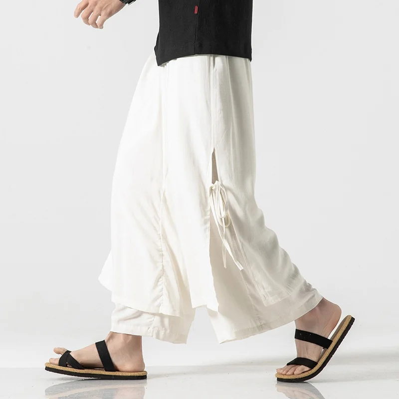 Retro Track Pants Solid Color Cotton Linen Mens Wide Leg Tai Chi Trousers Kung Fu Pants Japanese Trousers Kimono Pants KK2977
Retro Track Pants Solid Color Cotton Linen Mens Wide Leg Tai Chi Trousers Kung Fu Pants Japanese Trousers Kimono Pants KK2977