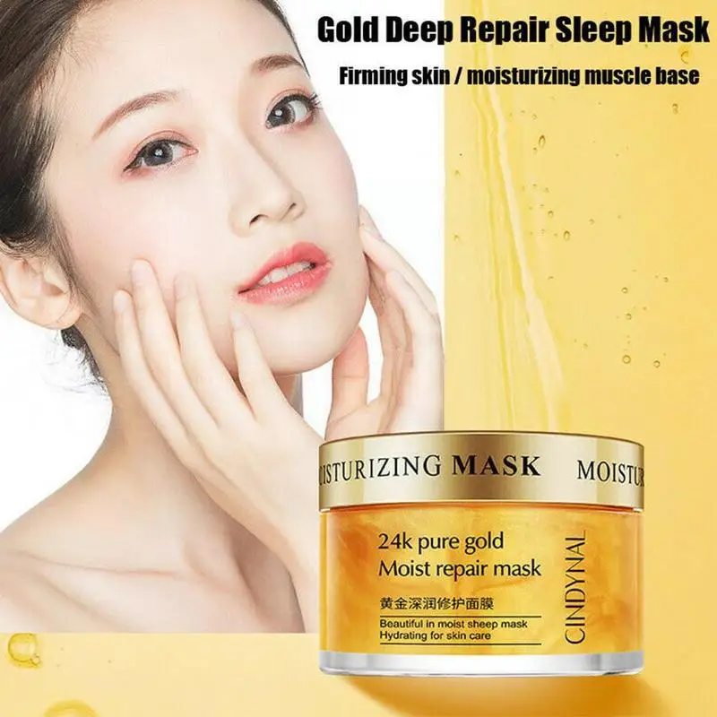 24k Gold Sleeping Brighten Mask Moisturizing mprove Care Brighten Nourishing Rough Skin Skin N6Q9
24k Gold Sleeping Brighten Mask Moisturizing mprove Care Brighten Nourishing Rough Skin Skin N6Q9