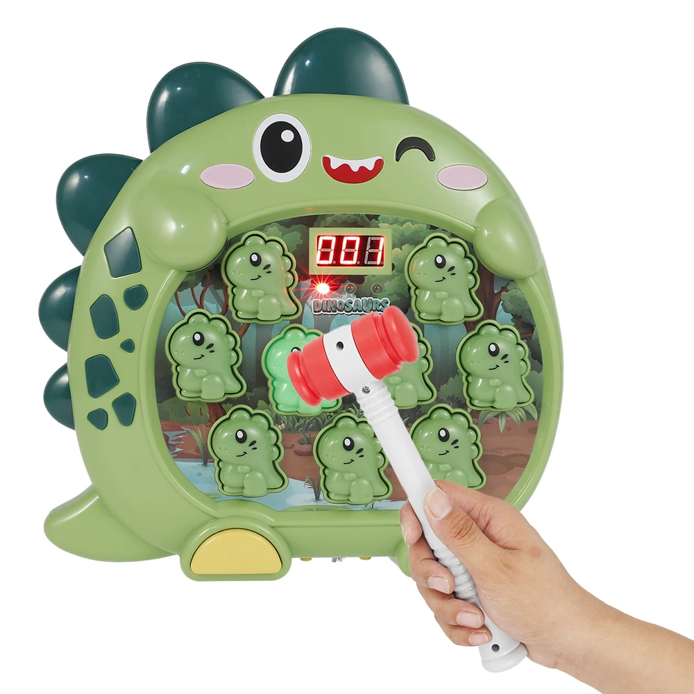 Interactive Whack a Dinosaur Game Hammering Pounding Toys with 2 Hammers Whack with Sound Light Toy Fun Gift for Kids
Interactive Whack a Dinosaur Game Hammering Pounding Toys with 2 Hammers Whack with Sound Light Toy Fun Gift for Kids
