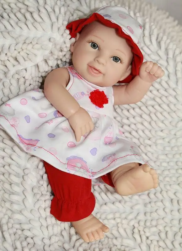 11'' Mini Girl Doll Soft Silicon Vinyl Dolls Reborn Baby Doll Toy With Red Dress American Girl Doll Baby Doll Toy
11'' Mini Girl Doll Soft Silicon Vinyl Dolls Reborn Baby Doll Toy With Red Dress American Girl Doll Baby Doll Toy