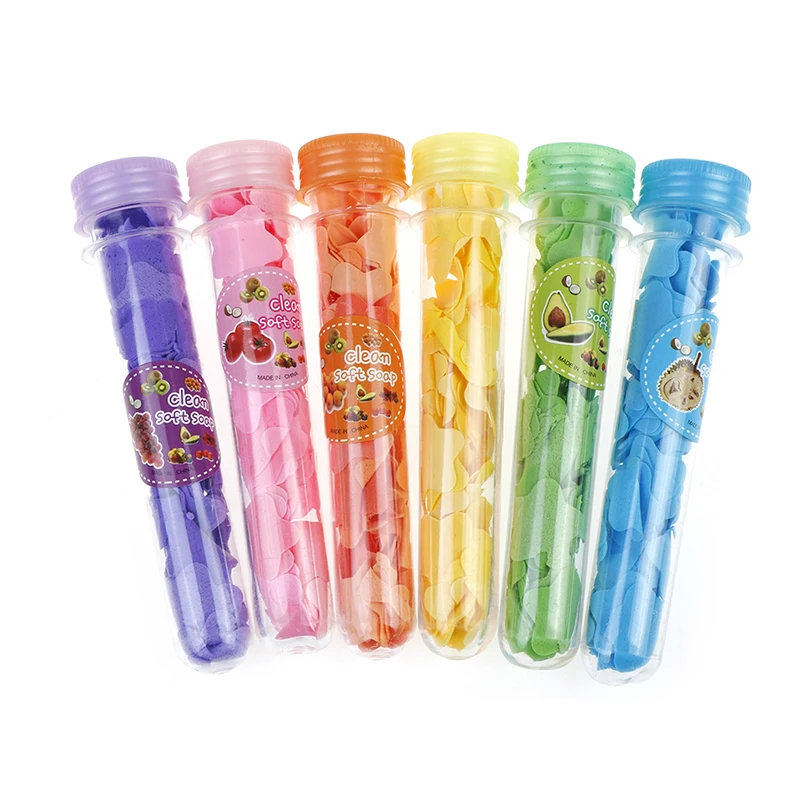 Colorful Foaming Flower Paper Soap Slice Portable Mini Body Washing Bath Test Tube Travel Accessary
Colorful Foaming Flower Paper Soap Slice Portable Mini Body Washing Bath Test Tube Travel Accessary