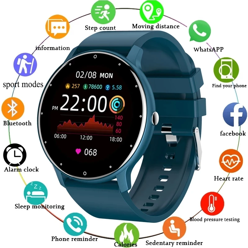 2021NEW Fashion Smart Watch Ladies Heart Rate Blood Pressure Multifunctional Sport Watch Men Woman Waterproof Smartwatch Women
2021NEW Fashion Smart Watch Ladies Heart Rate Blood Pressure Multifunctional Sport Watch Men Woman Waterproof Smartwatch Women