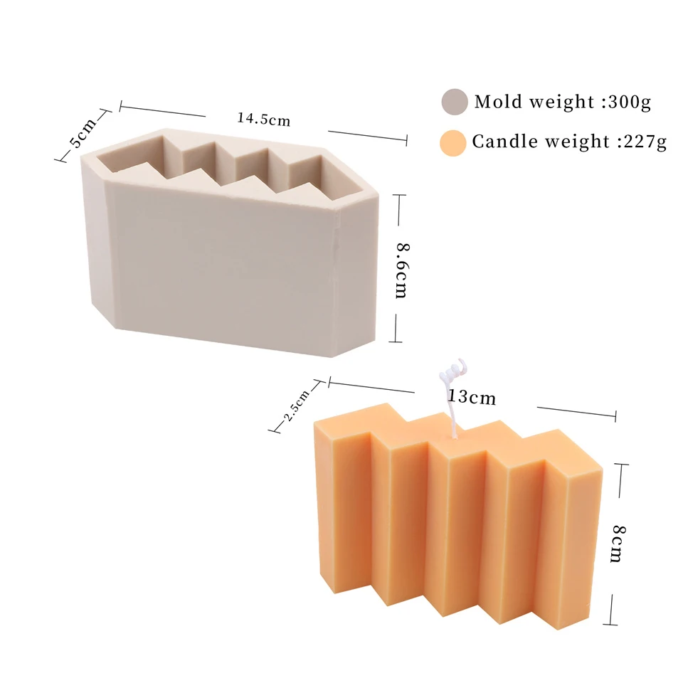 Wave Shape Non-stick Curve Silicone Candle Mold Diy Wave Cuboid Soap Irregular 3d Stereo Cube Decor Diy Craft Candle Making Tool
Wave Shape Non-stick Curve Silicone Candle Mold Diy Wave Cuboid Soap Irregular 3d Stereo Cube Decor Diy Craft Candle Making Tool