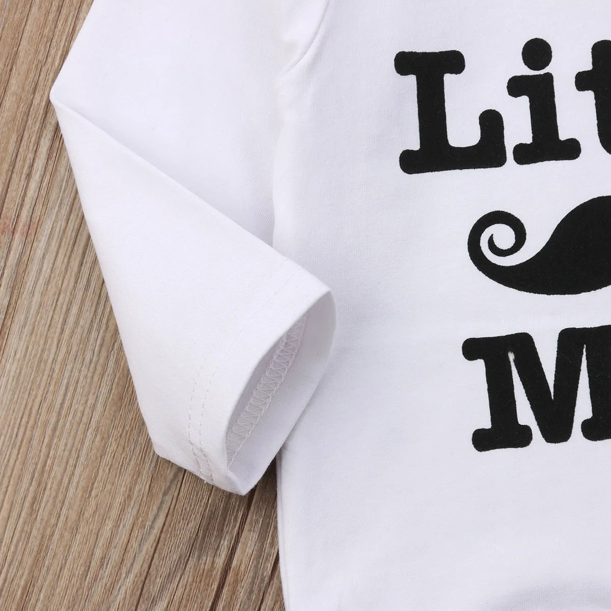 Toddler Boy's 3Pcs Outfit Sets White Long Sleeve Letter Print Romper + Mustache Print Pants + Hat
Toddler Boy's 3Pcs Outfit Sets White Long Sleeve Letter Print Romper + Mustache Print Pants + Hat