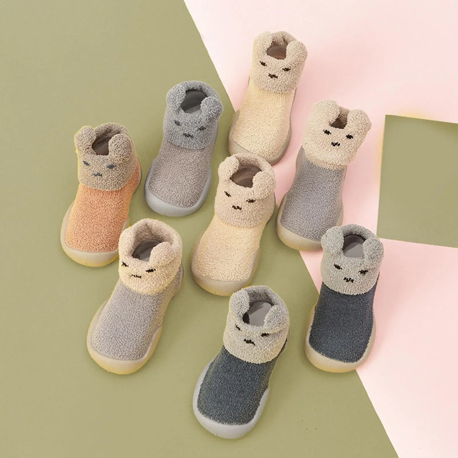 1Pair Autumn Comfortable Convenient Stylish Multi-occasional Winter Infant Socks Rubber Non-slip Thickened Newborn Floor Shoes
1Pair Autumn Comfortable Convenient Stylish Multi-occasional Winter Infant Socks Rubber Non-slip Thickened Newborn Floor Shoes