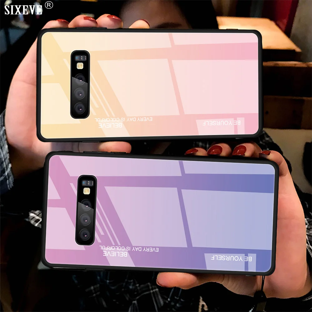 9H жесткий чехол из закаленного стекла для Samsung Galaxy S8 S9 S10 Plus S20 Ultra Note 8 9 10 Pro Lite note10lite