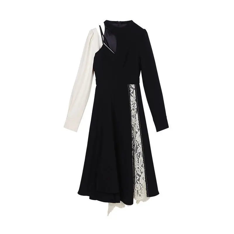 2021 Spring Design One Piece Dress Korea Casual Long Sleeve Lace Elegant Vintage Dress Women Fake Two Piece Sweet Midi Dress Y2k
2021 Spring Design One Piece Dress Korea Casual Long Sleeve Lace Elegant Vintage Dress Women Fake Two Piece Sweet Midi Dress Y2k