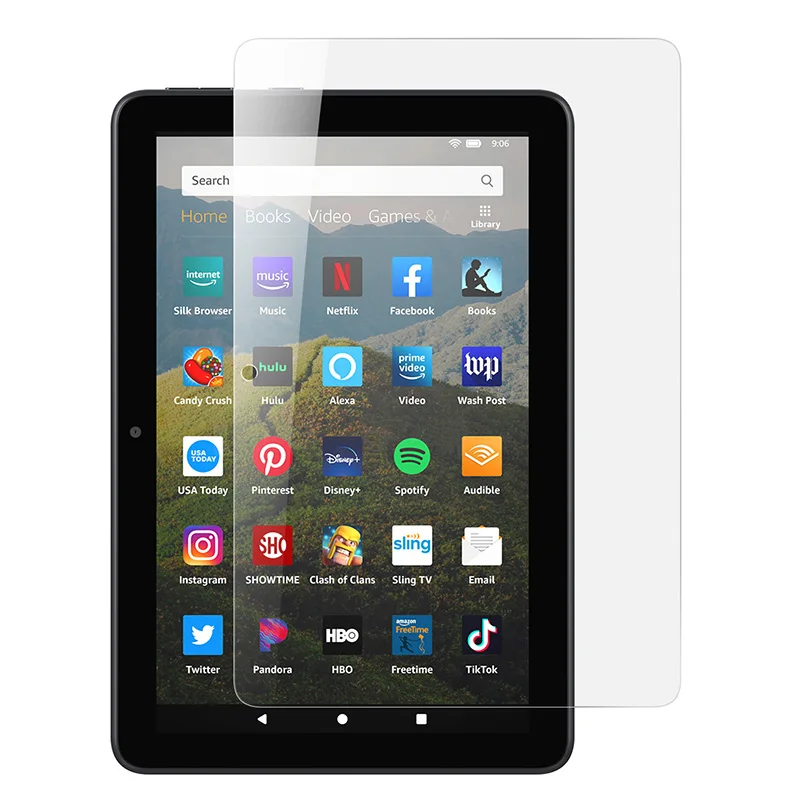 Закаленное стекло для планшета Fire HD 8 Защитная пленка экрана твердость 9H ультра