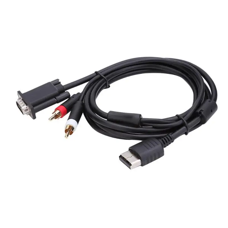 

High Definition VGA Cable RCA Sound Adapter HD Box Cable For Sega Dreamcast Video Games Console PAL NTSC