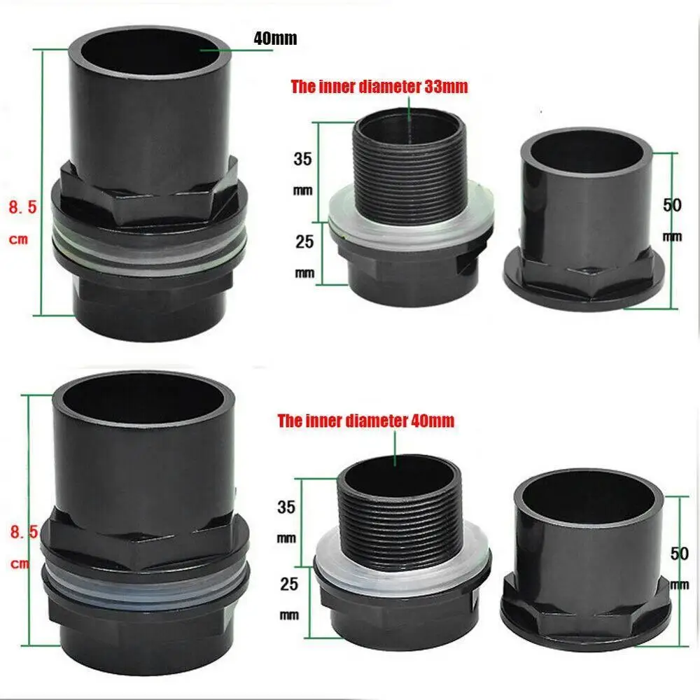 20/25/32/40 / 50mm black fish tank fittings special plastic PVC waterproof pipe upper and lower water pipe fitting
20/25/32/40 / 50mm black fish tank fittings special plastic PVC waterproof pipe upper and lower water pipe fitting