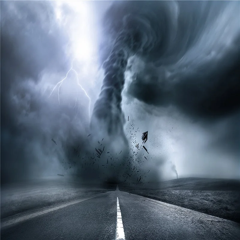 Nitree Photography Props Vinyl Backdrop Storm Tornado Road Stormy Landscape High quality Computer Print Photo Background
Nitree Photography Props Vinyl Backdrop Storm Tornado Road Stormy Landscape High quality Computer Print Photo Background