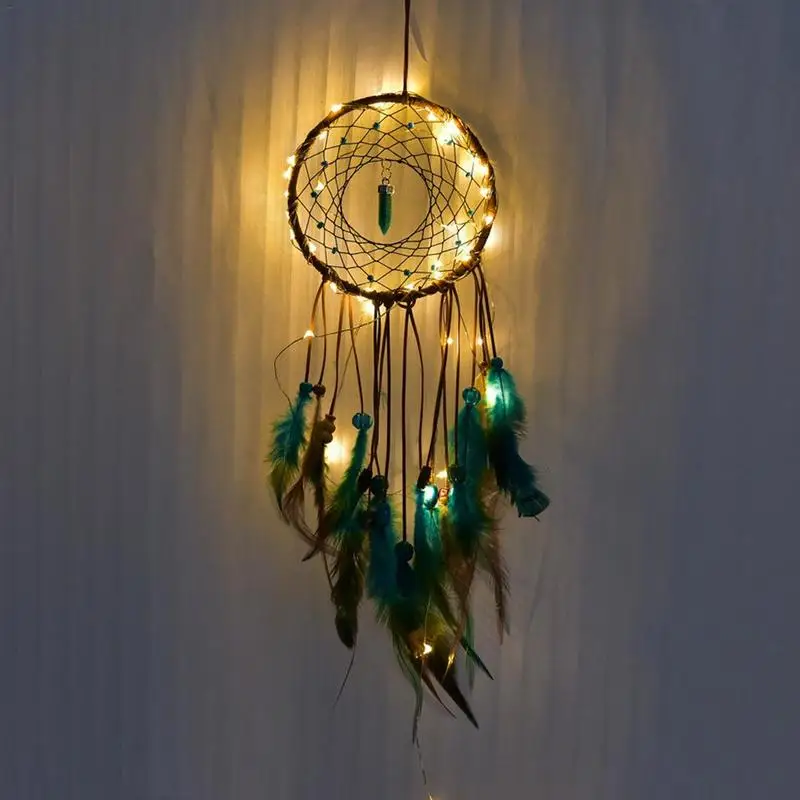 Dream catcher Led Handmade Dreamcatcher Feathers Night Light dream catchers Wall Hanging Home Room decoration #CO
Dream catcher Led Handmade Dreamcatcher Feathers Night Light dream catchers Wall Hanging Home Room decoration #CO
