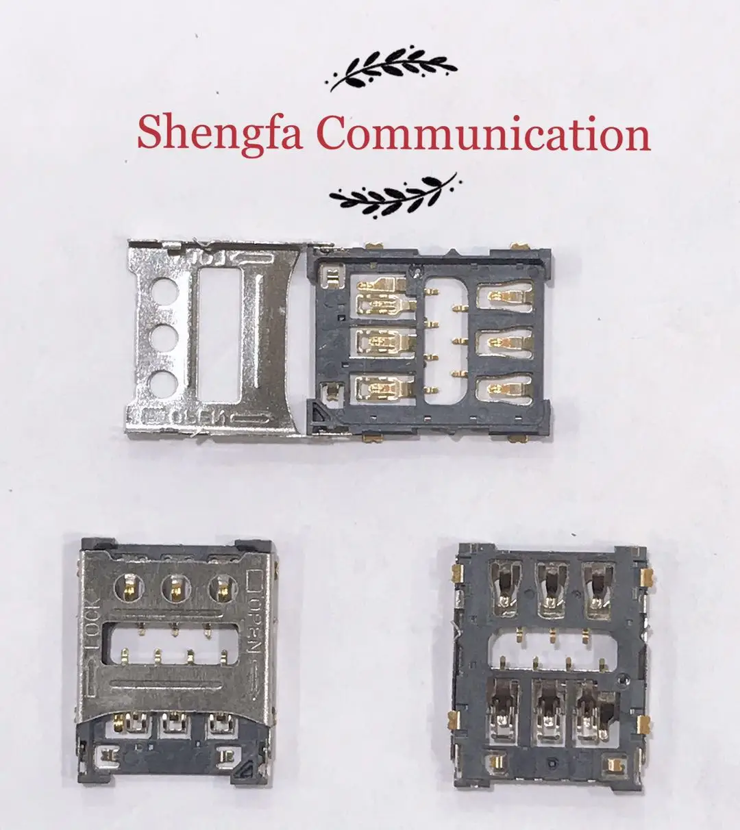 10-50 шт./Оригинал для Nokia 2 1 Micro Nano SIM Flip 6PIN разъем карт Детские умные часы Слот лоток