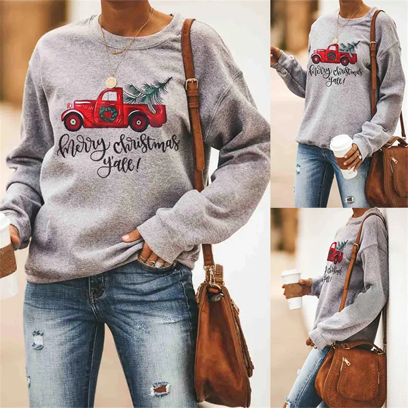 Merry Christmas Y'all Letter Print Hoodies Women Cute Car Trees Graphic Kpop Sweatshirt O-neck Long Sleeve Hoodie
Merry Christmas Y'all Letter Print Hoodies Women Cute Car Trees Graphic Kpop Sweatshirt O-neck Long Sleeve Hoodie