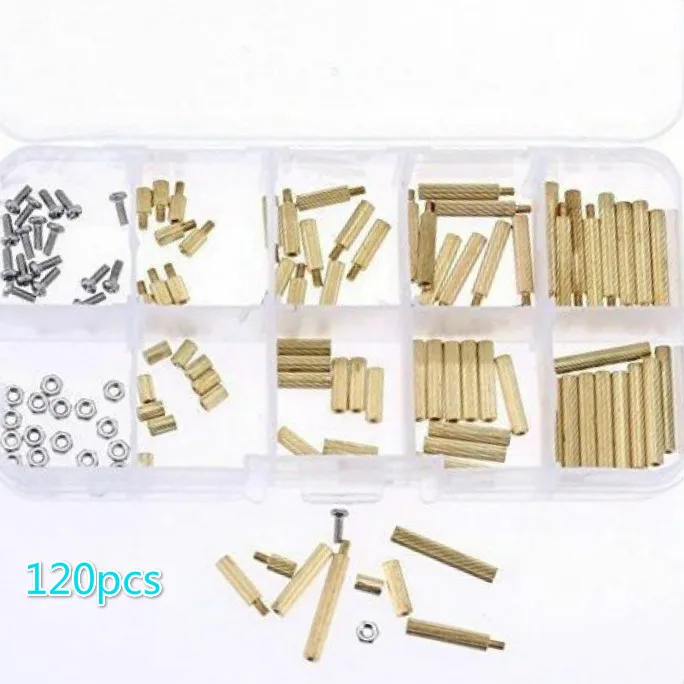 Male Female Brass Hex Column Standoff Support Spacer Pillar M2 Screw Nut For PCB Board120pcs M2
Male Female Brass Hex Column Standoff Support Spacer Pillar M2 Screw Nut For PCB Board120pcs M2