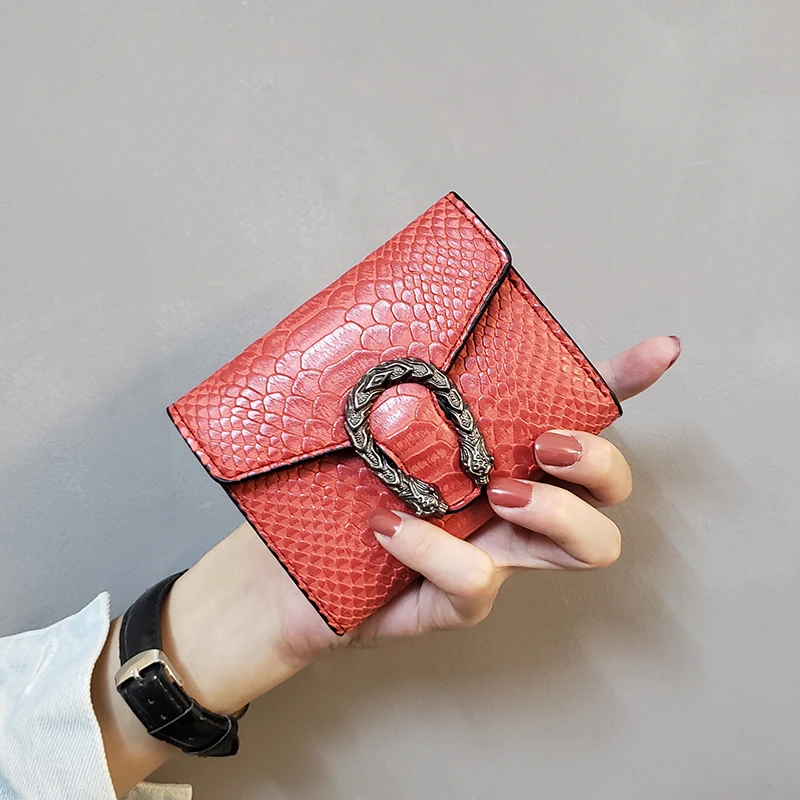 3 Fold Snake Skin Lady Wallet with Ins Metal Megnetic Clip, Artificail Leather PU Material
3 Fold Snake Skin Lady Wallet with Ins Metal Megnetic Clip, Artificail Leather PU Material