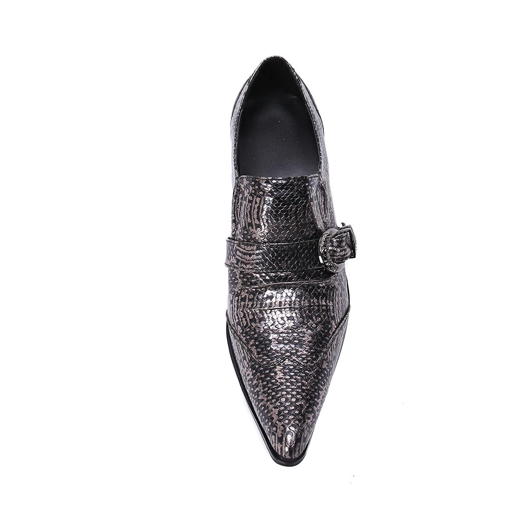 Christia Bella Business Man Real Leather Slip on Formal Party Increase Height Nightclub Buckle Shoes British Style Men Shoes
Christia Bella Business Man Real Leather Slip on Formal Party Increase Height Nightclub Buckle Shoes British Style Men Shoes