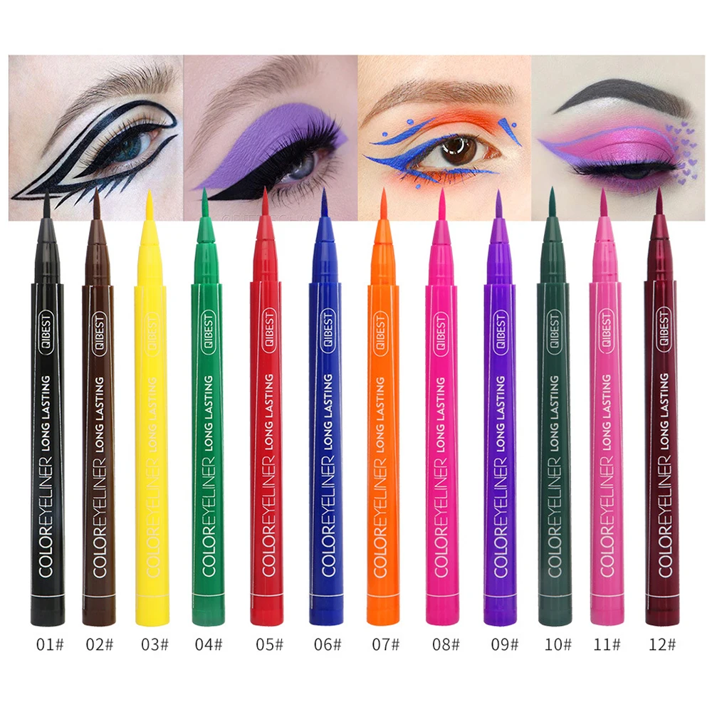1pc Colorful Eyeliner Waterproof Long-lasting Liquid Eyeliner Pen Make Up Comestic Eye Liner Pencil Makeup Tools
1pc Colorful Eyeliner Waterproof Long-lasting Liquid Eyeliner Pen Make Up Comestic Eye Liner Pencil Makeup Tools