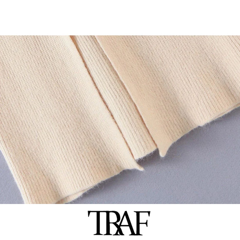 TRAF Women Fashion Office Wear Two Pieces Sets Knitted Cropped Wrap Sweater High Elastic Waist Skirts Female Jumpers
TRAF Women Fashion Office Wear Two Pieces Sets Knitted Cropped Wrap Sweater High Elastic Waist Skirts Female Jumpers