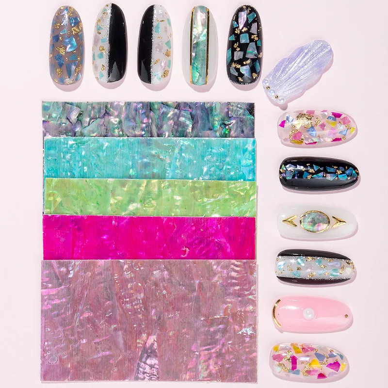 2021 New Nail Art Sticker Adhesive Real Shell Sticker Ultra-thin Mermaid Abalone Flakes 3D Adhesive DIY Nail Art Stickers Decals
2021 New Nail Art Sticker Adhesive Real Shell Sticker Ultra-thin Mermaid Abalone Flakes 3D Adhesive DIY Nail Art Stickers Decals