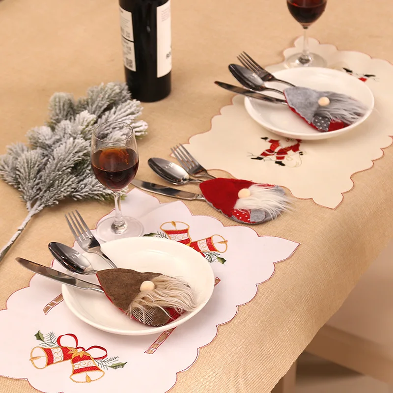 Christmas Santa Claus Creative Cloth Knife Fork Cover Red Brown Gray Hats Christmas Decoration Kitchen Accessories 10*13cm 3pcs
Christmas Santa Claus Creative Cloth Knife Fork Cover Red Brown Gray Hats Christmas Decoration Kitchen Accessories 10*13cm 3pcs