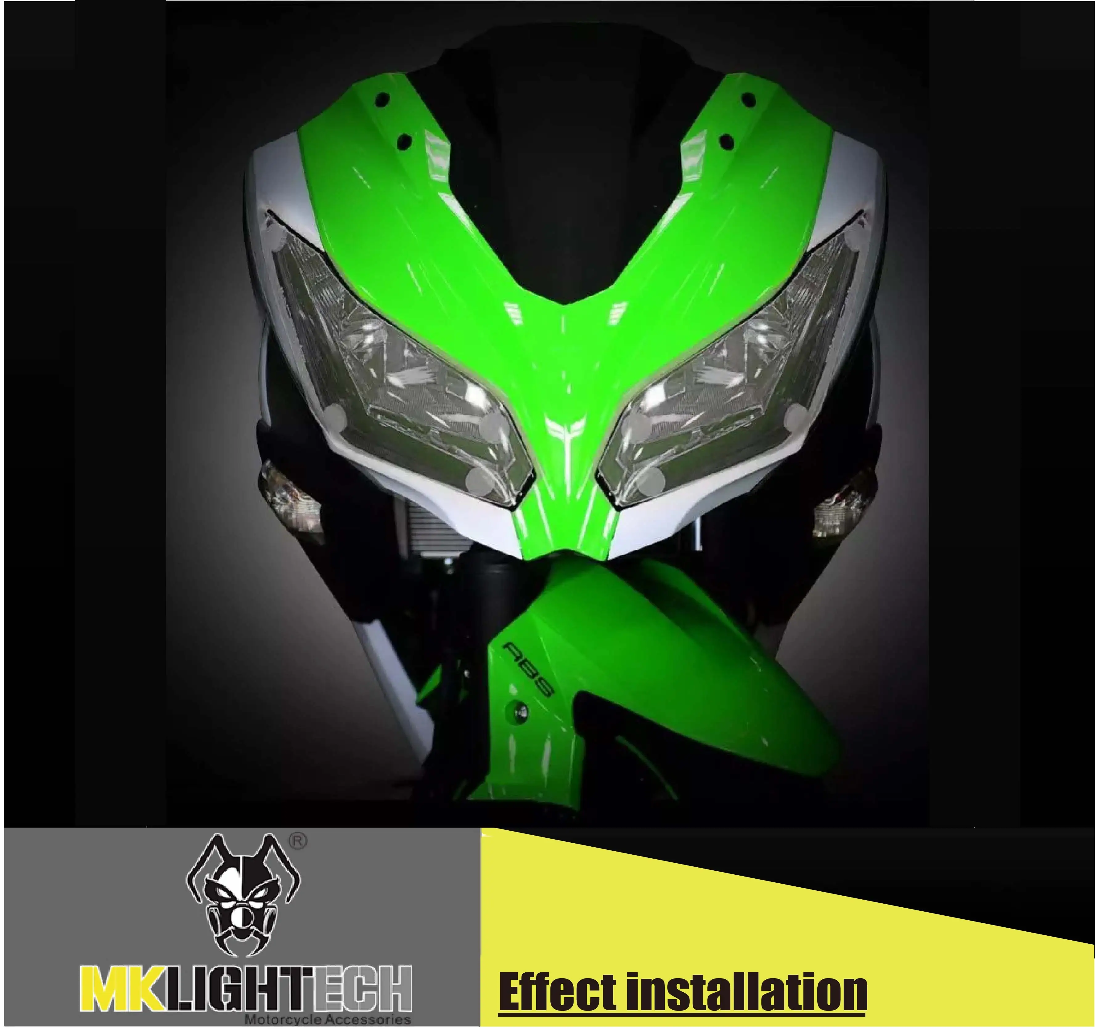 MTKRACING for ZX-6R 17-18 ZX-300R 13-16 Versys 650 15-16 VERSYS 1000 Ninja250 / Ninja300 motorcycle headlight protection
MTKRACING for ZX-6R 17-18 ZX-300R 13-16 Versys 650 15-16 VERSYS 1000 Ninja250 / Ninja300 motorcycle headlight protection