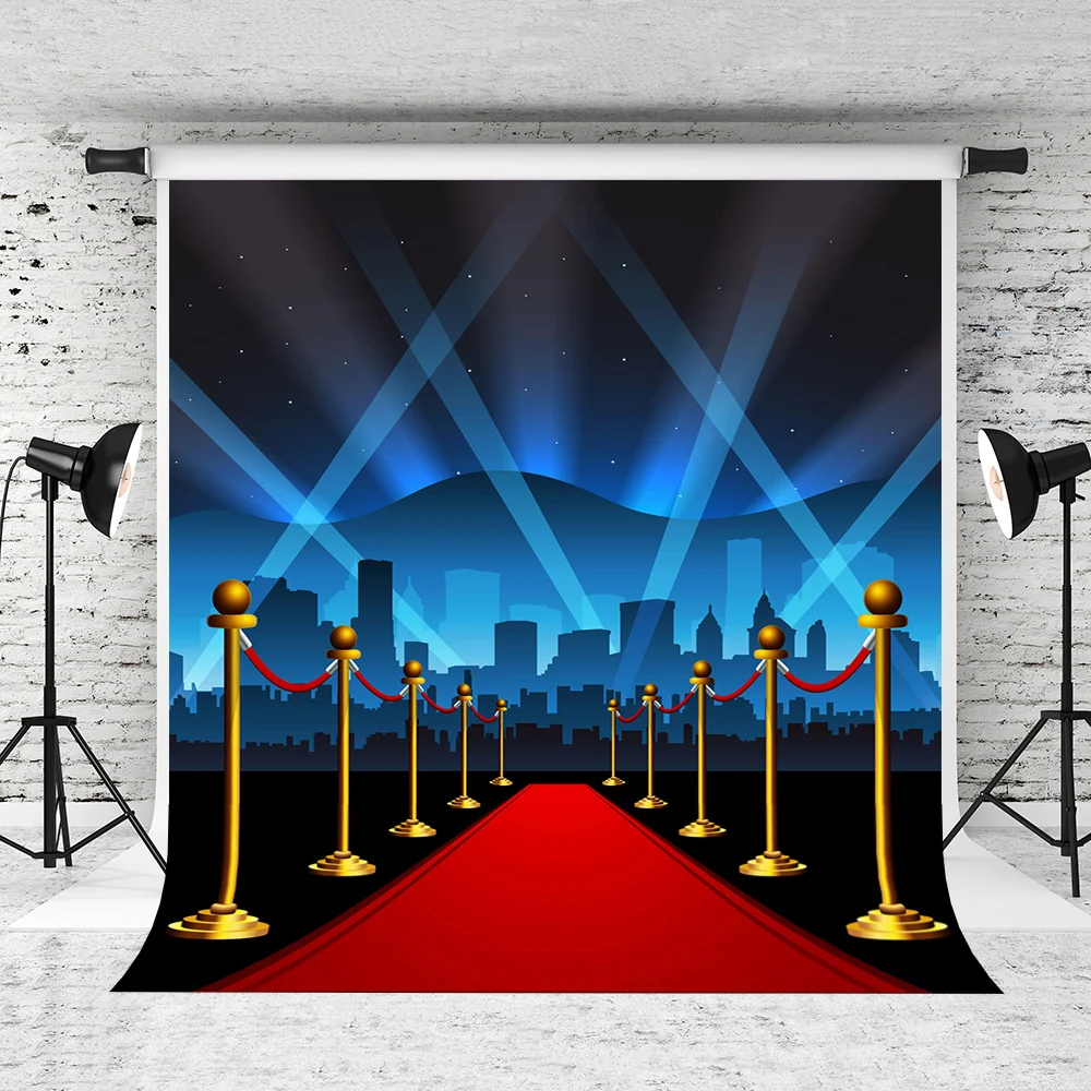 

VinylBDS 10X10FT Wedding Stage Photographic Background Red Carpet Backgrounds For Photo Studio Light Cotton Photo Backdrop