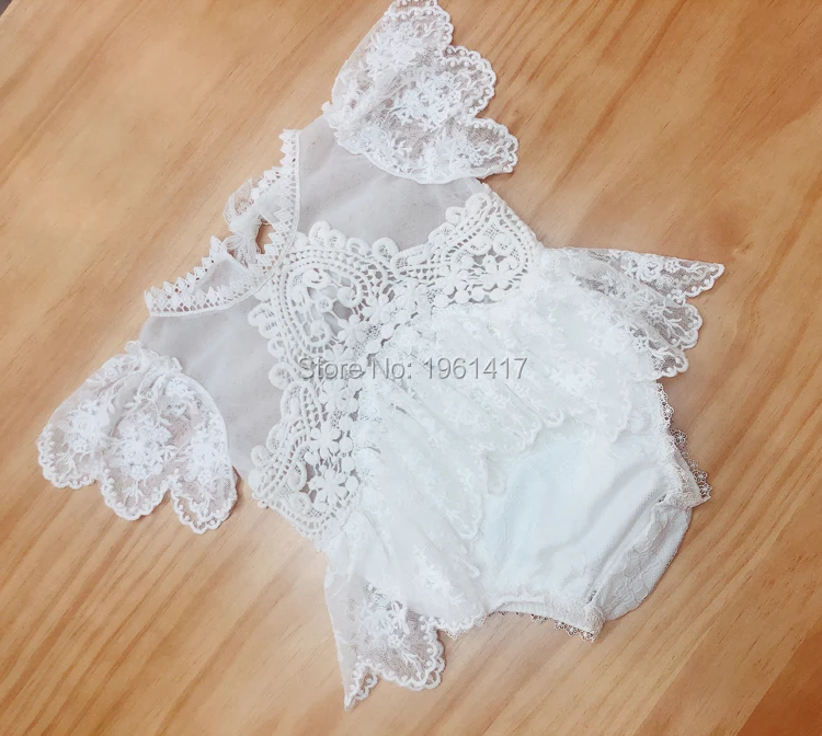 

Summer Baby Clothes Infants Baby Party Rompers Newborn Lace Ruffle Petti Romper Toddler Girls Fashion photography Romper Clothes