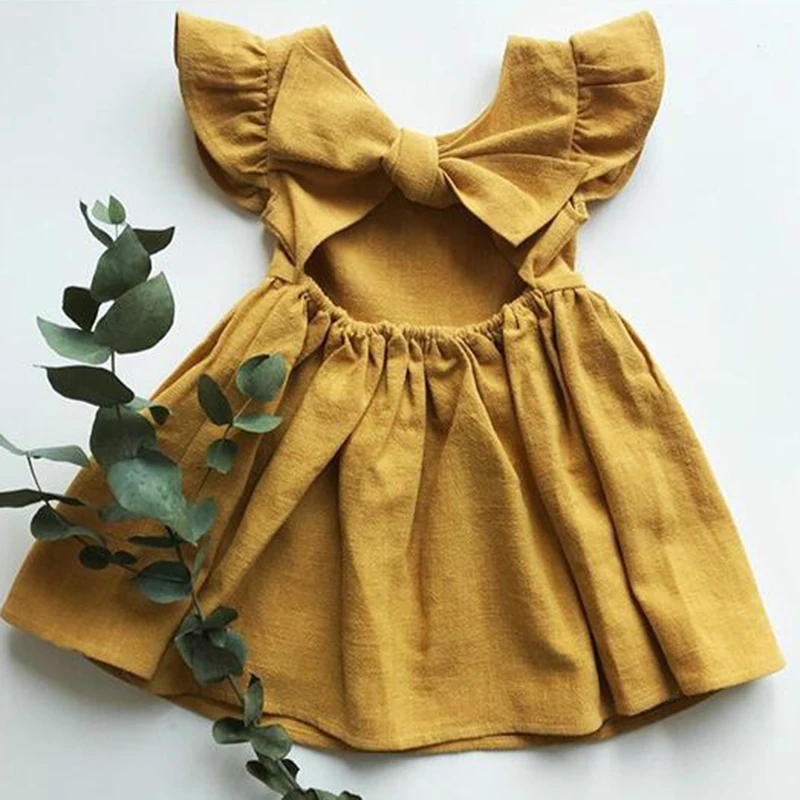 Baby Girl Dress 0-5Y Solid Linen Ruffle Sleeve Kids Dresses For Summer Princess Party Dress For Girls Toddler Baby Girls Clothes
Baby Girl Dress 0-5Y Solid Linen Ruffle Sleeve Kids Dresses For Summer Princess Party Dress For Girls Toddler Baby Girls Clothes