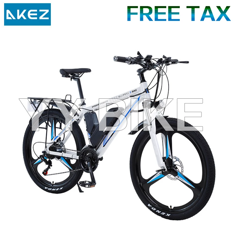 

Электровелосипед AKEZ 002c для взрослых с литиевой батареей, 350 Вт, 36 В, 13 Ач, 35 км/ч, электровелосипед с колесами 26 дюймов и 21 скоростью, горный вел...