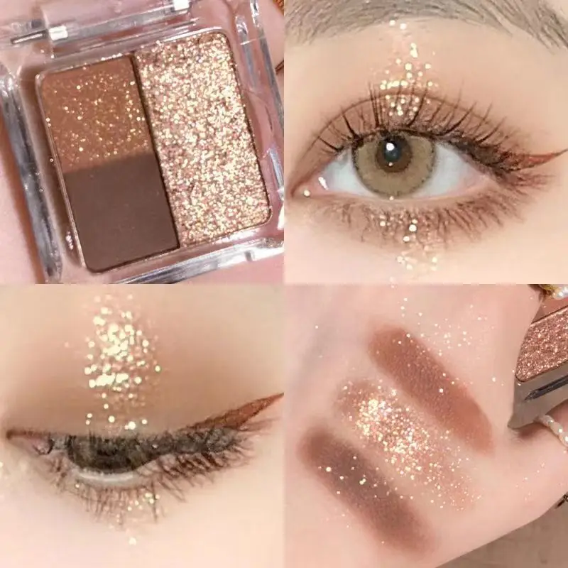 3 Colors Pressed Matte Shimmer Glitter Eyeshadow Palette Waterproof Metallic Pigmented Diamond Eyeshadow Pallete Makeup Palette
3 Colors Pressed Matte Shimmer Glitter Eyeshadow Palette Waterproof Metallic Pigmented Diamond Eyeshadow Pallete Makeup Palette