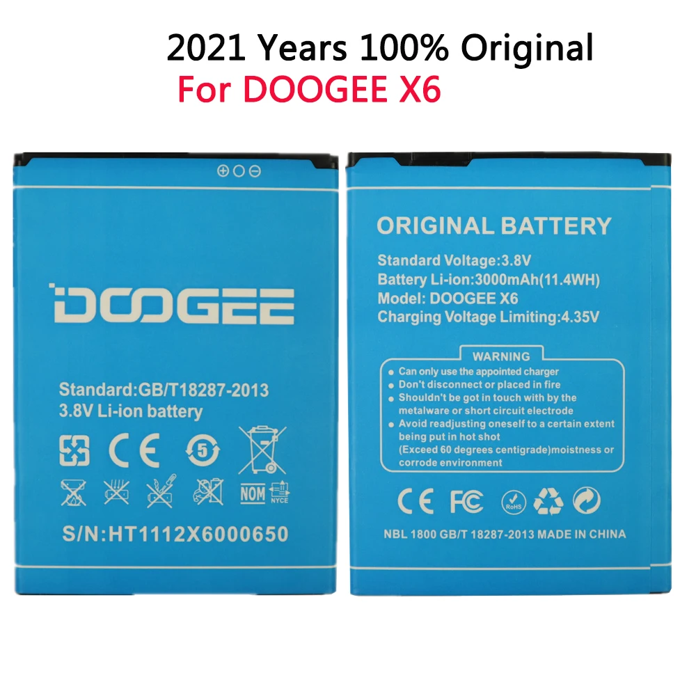 100% новый аккумулятор Для DOOGEE X6, аккумулятор 3000 мАч, литий-ионный запасной аккумулятор для сотового телефона Doogee X6 Pro
100% новый аккумулятор Для DOOGEE X6, аккумулятор 3000 мАч, литий-ионный запасной аккумулятор для сотового телефона Doogee X6 Pro