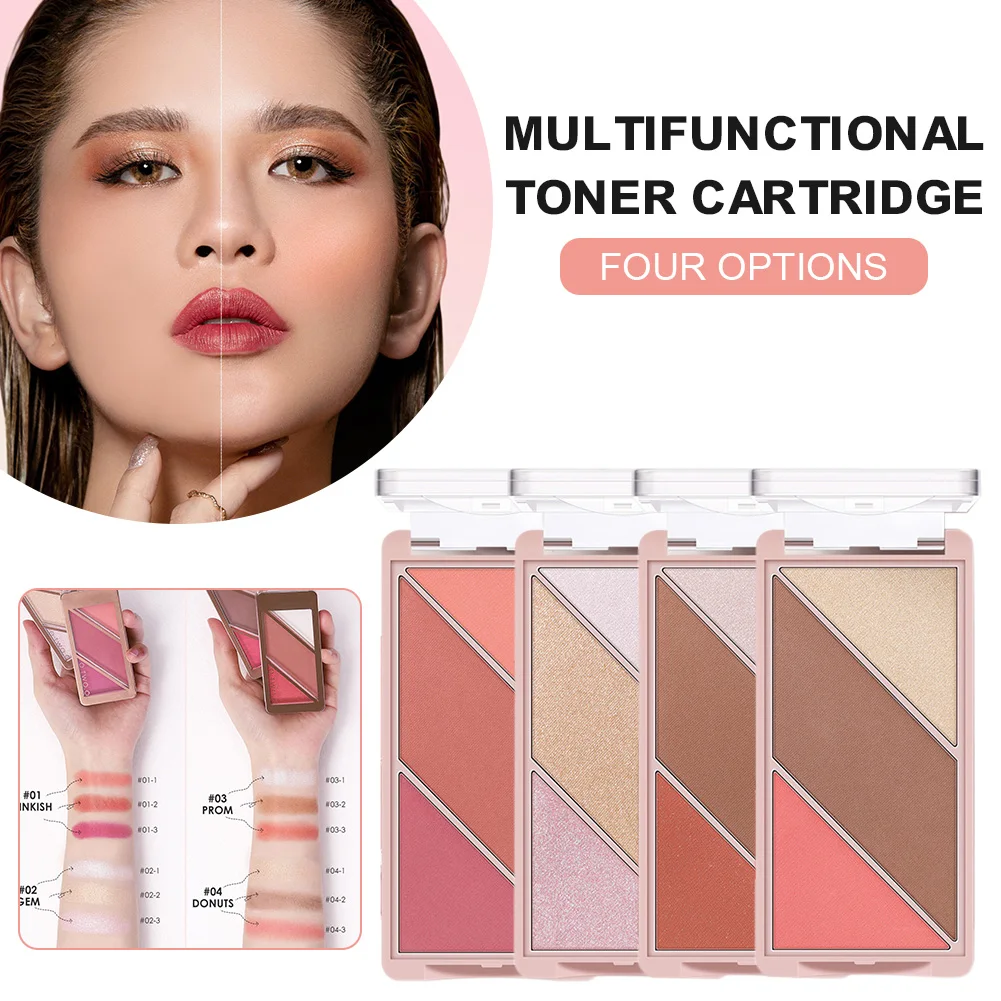 3-in-1 Makeup Palette Multi-Functional Contour & Highlight & Blush Palette Waterproof Long-Lasting Makeup for Women
3-in-1 Makeup Palette Multi-Functional Contour & Highlight & Blush Palette Waterproof Long-Lasting Makeup for Women