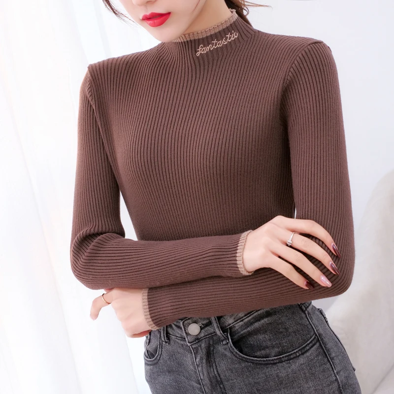 JSXDHK Women Winter Pullover Sweater Jumper Knitted Basic Top Fashion Autumn Korean Ladies Clothes Tight Sweaters
JSXDHK Women Winter Pullover Sweater Jumper Knitted Basic Top Fashion Autumn Korean Ladies Clothes Tight Sweaters