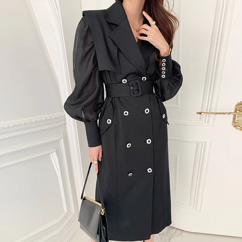 Autumn New Lantern Sleeve Woman Dress 2021 Vintage Office Double Breasted Midi Dress with Belt Notched Dresses YOU862
Autumn New Lantern Sleeve Woman Dress 2021 Vintage Office Double Breasted Midi Dress with Belt Notched Dresses YOU862