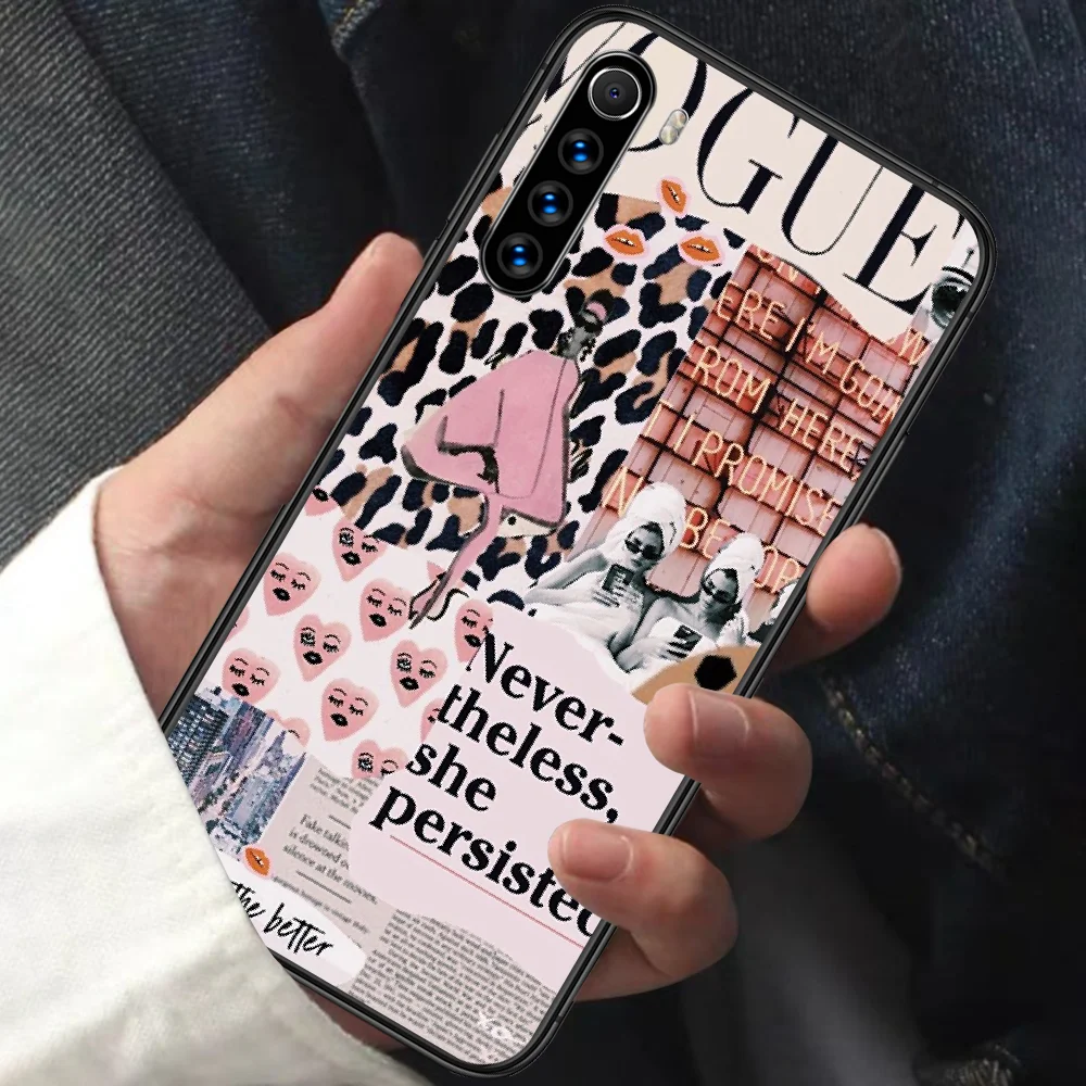 Fashion VOGUE Charming Girl Magazine Phone Case For XIAOMI Redmi Note 5 7 8 T 9 6A 7A 8A 9S K 20 30 Pro black Cover Silicone
Fashion VOGUE Charming Girl Magazine Phone Case For XIAOMI Redmi Note 5 7 8 T 9 6A 7A 8A 9S K 20 30 Pro black Cover Silicone