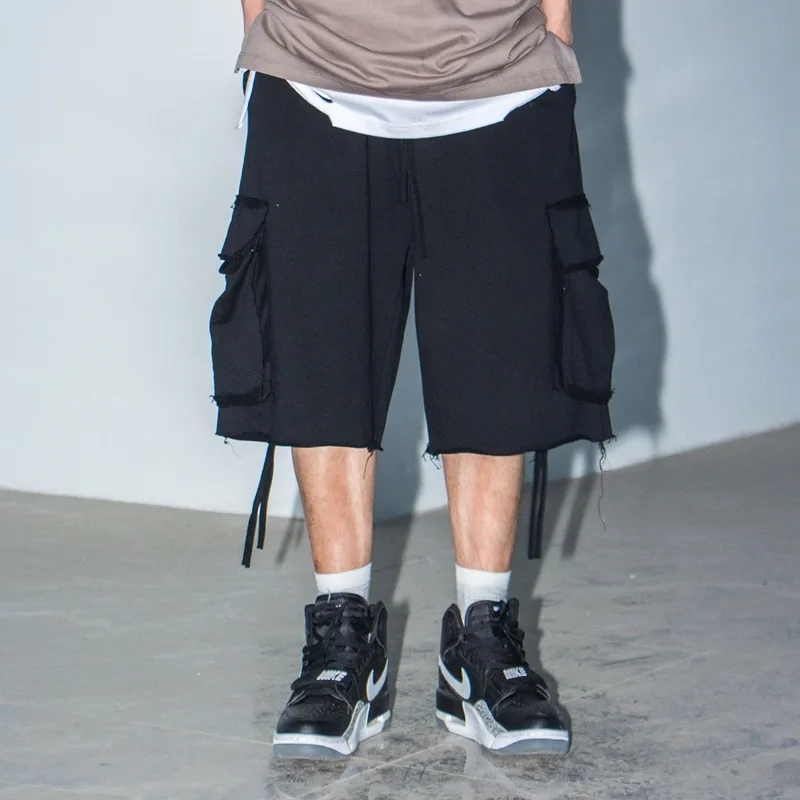 Men Multi-pocket Streetwear Hip Hop Tooling Shorts Male High Street Fashion Loose Casual Sports Cargo Shorts Cotton Knee Length 
Men Multi-pocket Streetwear Hip Hop Tooling Shorts Male High Street Fashion Loose Casual Sports Cargo Shorts Cotton Knee Length