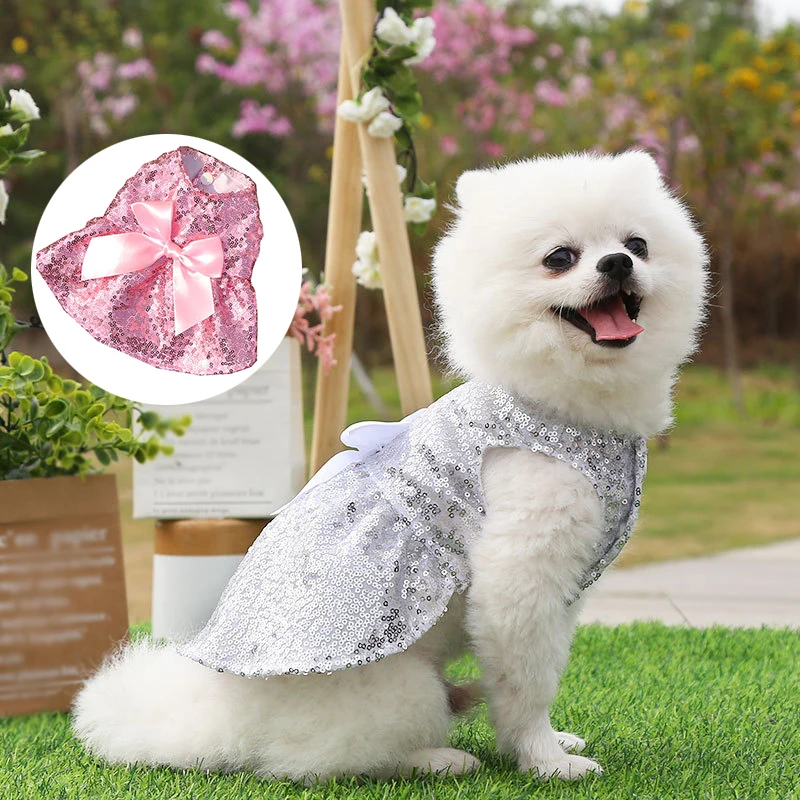 Pet Skirt Clothes For Pets Fashion Pretty Lovely Sequin Skirt Pet's Princess Dress Wedding Spring And Summer Dog Clothes
Pet Skirt Clothes For Pets Fashion Pretty Lovely Sequin Skirt Pet's Princess Dress Wedding Spring And Summer Dog Clothes
