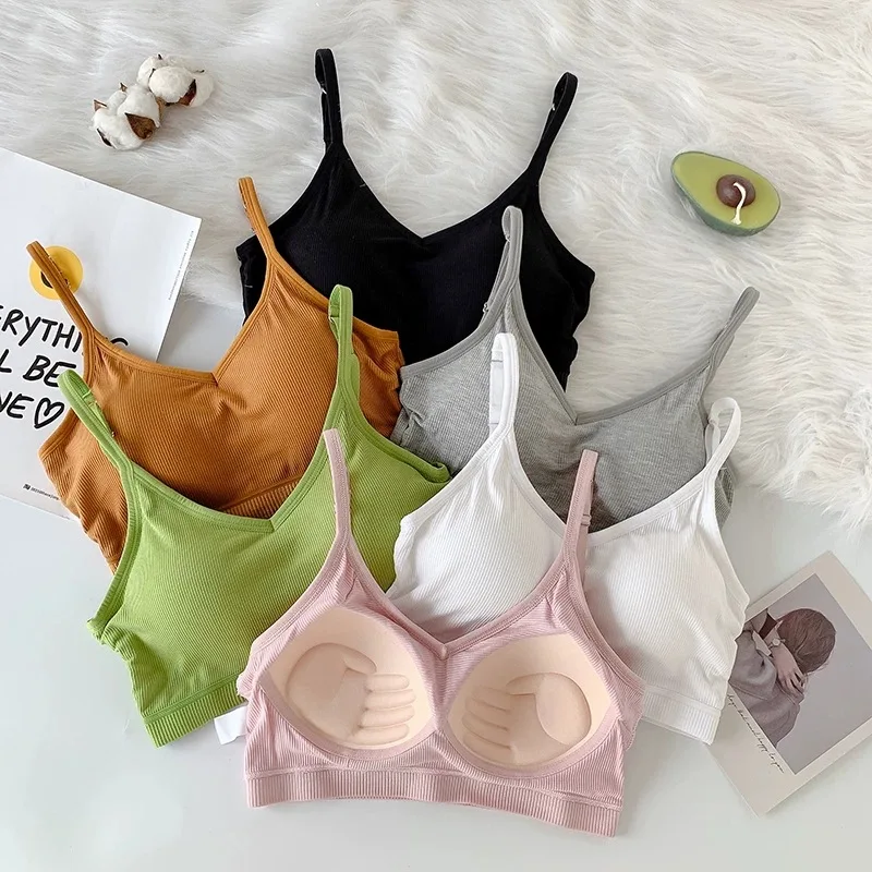 Bralette 2021 Seamless Breathable Chest Pad Underwear U-shaped Back Push Up Bra Fashion Female Streetwear Women Crop Top
Bralette 2021 Seamless Breathable Chest Pad Underwear U-shaped Back Push Up Bra Fashion Female Streetwear Women Crop Top