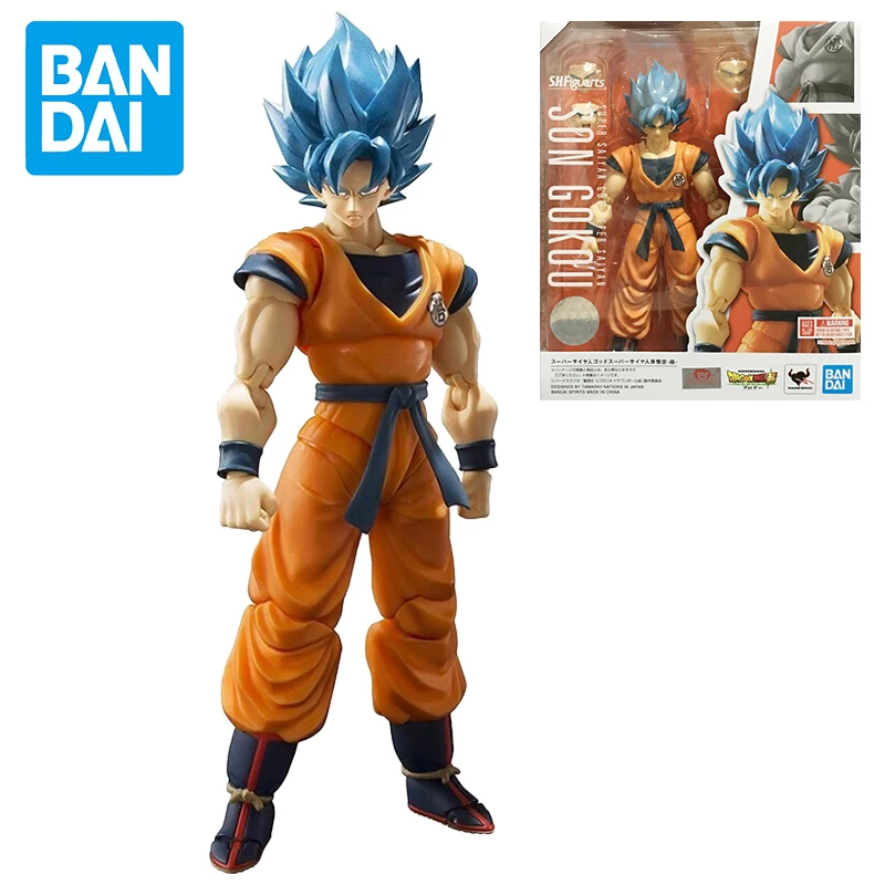 

Bandai SHF Dragon Ball 15cm Super Saiyan God Son Goku Anime Model Action Figure Adult Doll Decoration Toy Children Birthday Gift