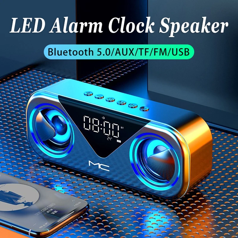 FM Radio Caixa De Som Amplificada Altavoz Bluetooth Speaker LED Alarm Clock Boombox Sonos Home Theater Alto-falantes Subwoofer 
FM Radio Caixa De Som Amplificada Altavoz Bluetooth Speaker LED Alarm Clock Boombox Sonos Home Theater Alto-falantes Subwoofer