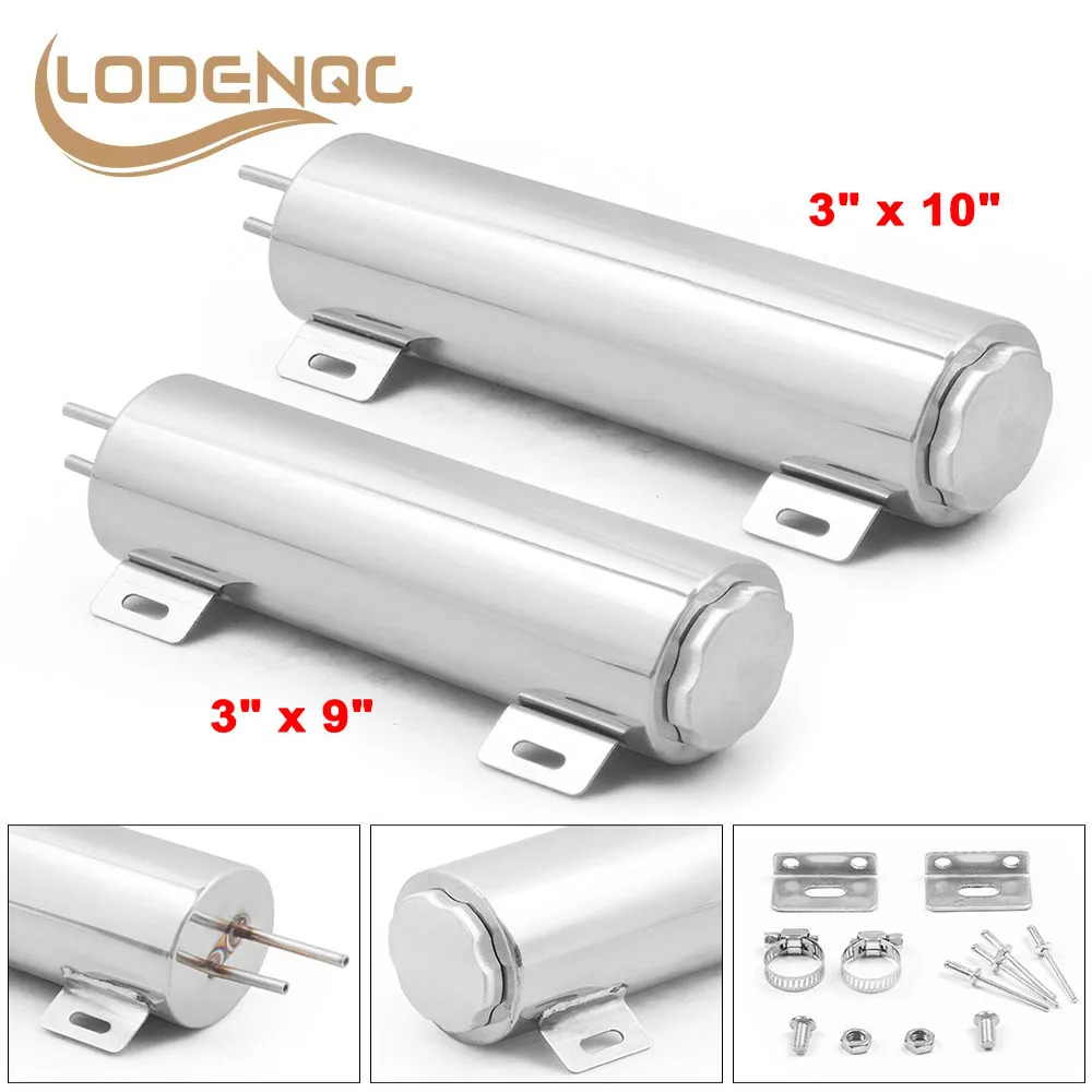 Polished Stainless steel Radiator Overflow Tank Bottle Catch Can 3" x 9",3" x 10" Car Modification Radiator Cooling Accessories
Polished Stainless steel Radiator Overflow Tank Bottle Catch Can 3" x 9",3" x 10" Car Modification Radiator Cooling Accessories