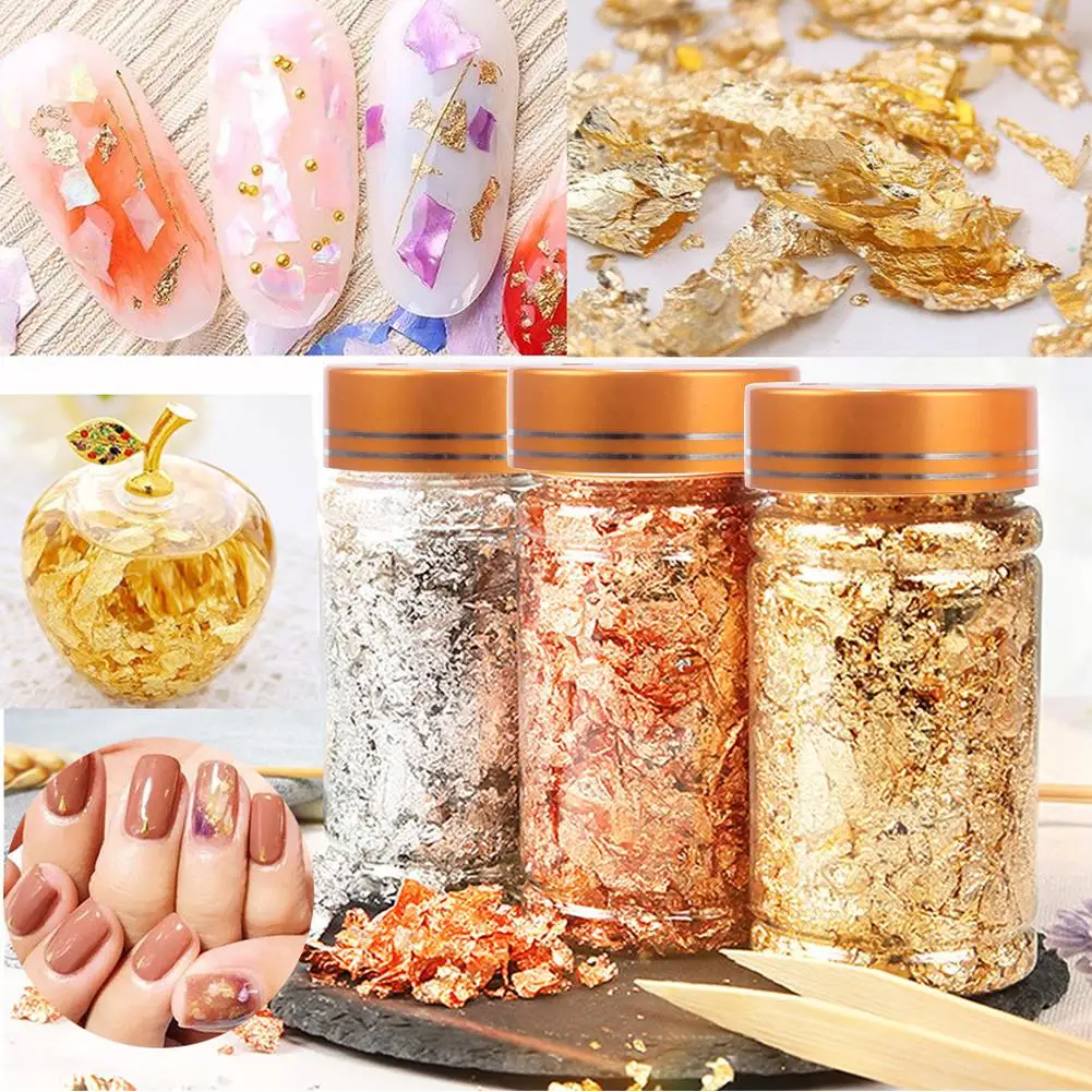 3g Shiny Resin Confetti Foil Flakes Leaf Copper Jewelry Nail Glitter Metallic Handicrafts For Gilding Decor Luxury DIY Art Craft
3g Shiny Resin Confetti Foil Flakes Leaf Copper Jewelry Nail Glitter Metallic Handicrafts For Gilding Decor Luxury DIY Art Craft