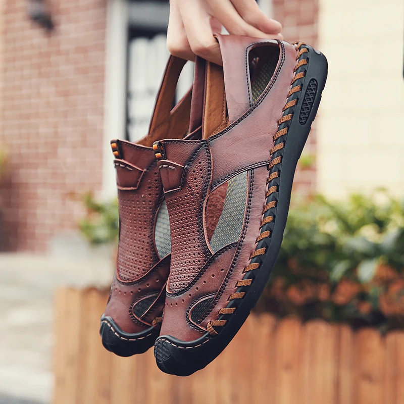 Roman Sandals Man Sandalie Mens Sandles Safety Sandals Men's Leather Work Men Summer Shoes Beach Indoor Water Slippers
Roman Sandals Man Sandalie Mens Sandles Safety Sandals Men's Leather Work Men Summer Shoes Beach Indoor Water Slippers