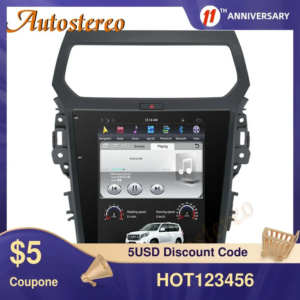 Tesla style For Ford Explorer 2011+ Android 10 Car No DVD Player GPS Navigation Head Stereo Multimedia Audio RadioTape Recorder
Tesla style For Ford Explorer 2011+ Android 10 Car No DVD Player GPS Navigation Head Stereo Multimedia Audio RadioTape Recorder