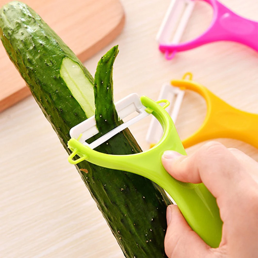 Potato Carrot Peeler Vegetable Fruit Ceramic Zester ABS Handle Kitchen Ceramic Peeling Tool Portable handle Random Color
Potato Carrot Peeler Vegetable Fruit Ceramic Zester ABS Handle Kitchen Ceramic Peeling Tool Portable handle Random Color