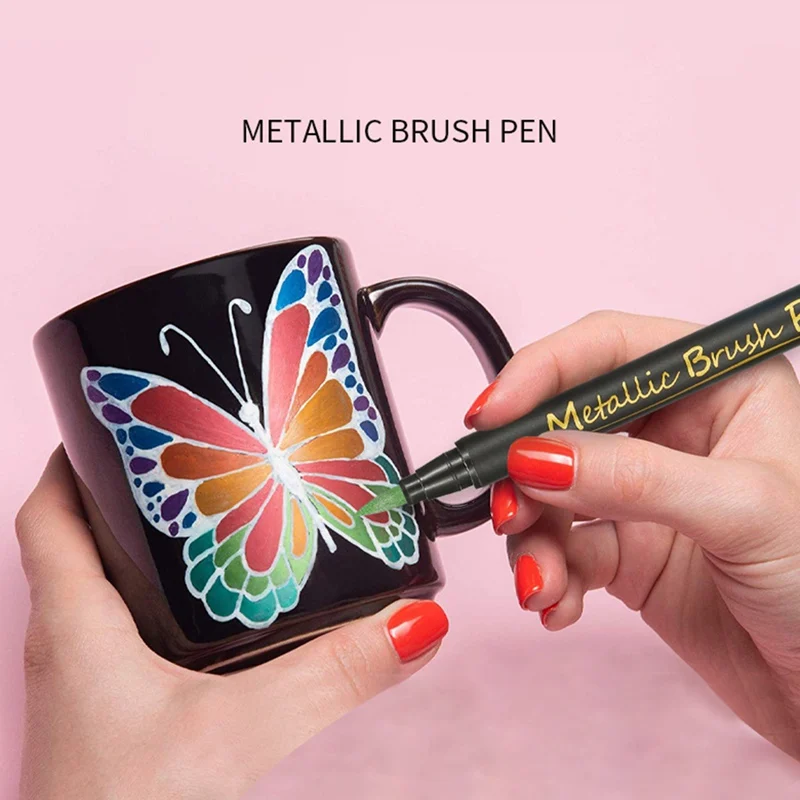 10 Colors Neutral Soft Tip Metal Marker Pen Water-Based Paint Pen Color Brush Note Marker Metal Office Stationery
10 Colors Neutral Soft Tip Metal Marker Pen Water-Based Paint Pen Color Brush Note Marker Metal Office Stationery