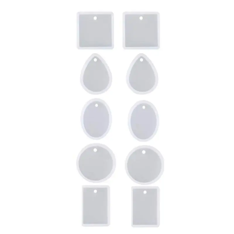 10 Pcs Jewelry Casting Molds Silicone Pendant Mold Resin Molds with Hanging Hole
10 Pcs Jewelry Casting Molds Silicone Pendant Mold Resin Molds with Hanging Hole